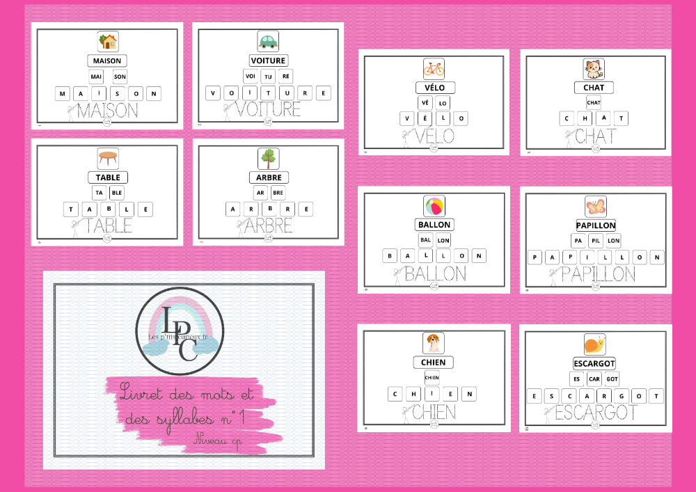 Livret des mots et des syllabes n°1