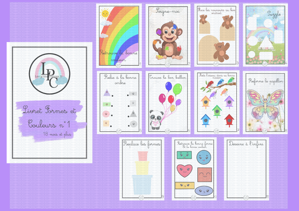 Livret formes et couleurs n°1