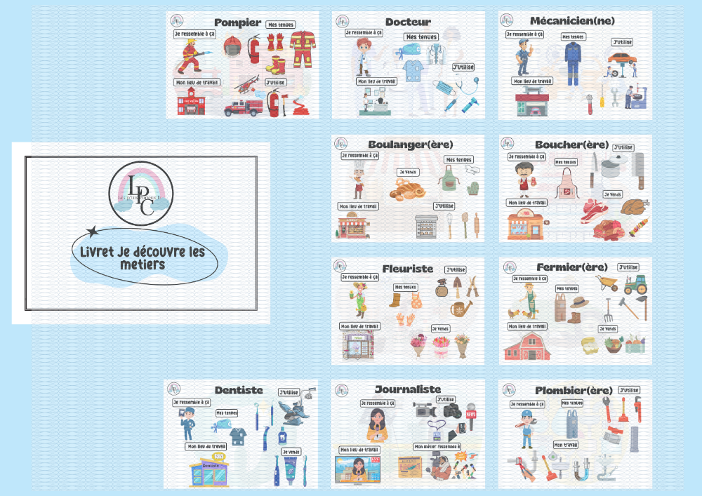 Livret je découvre les métiers