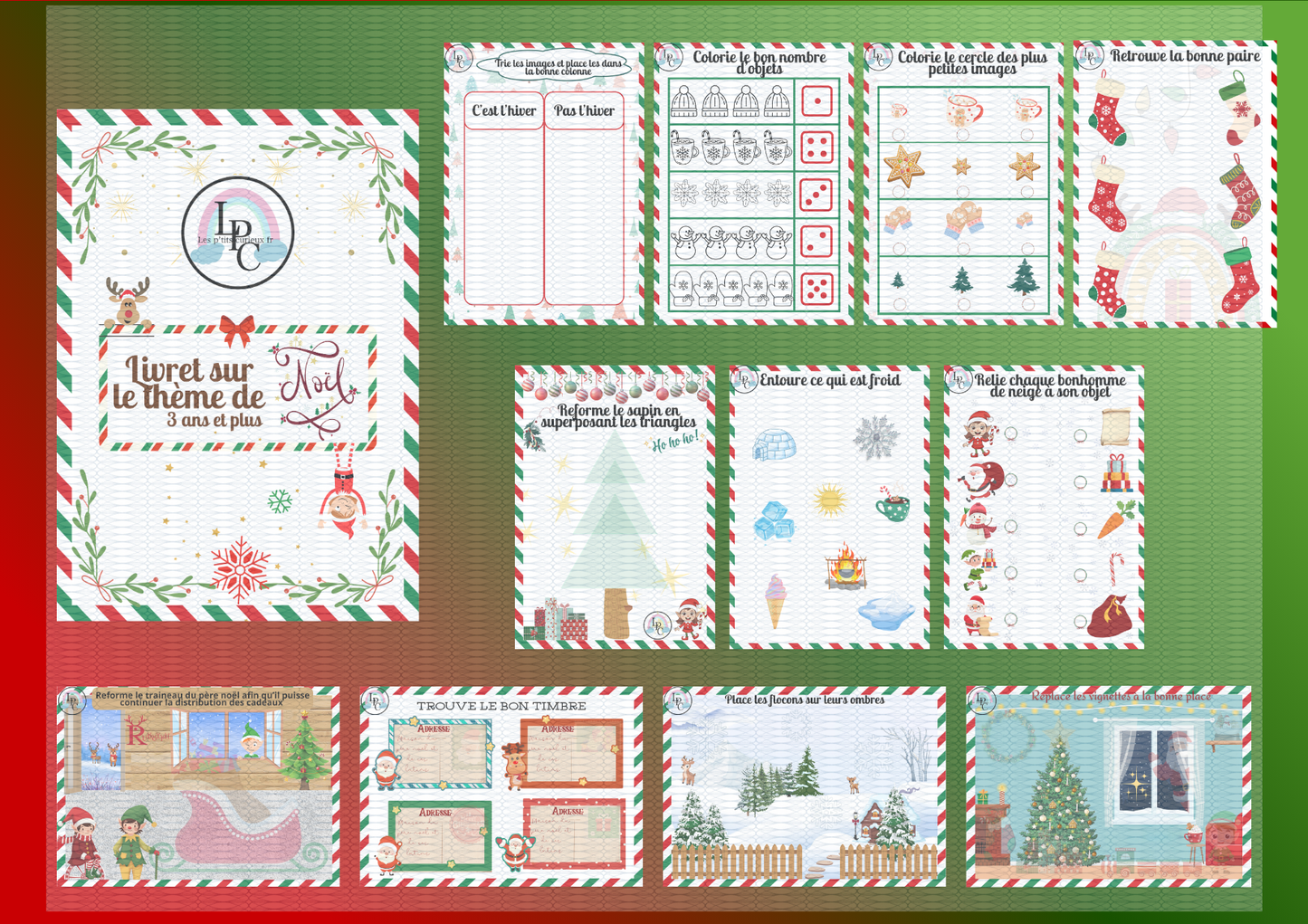 Livre thème Noël 2k25 3 ans et plus
