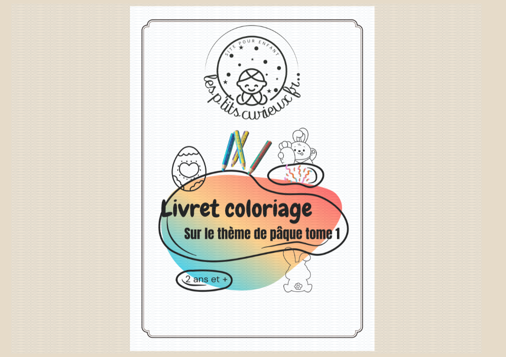 Livret de coloriage Pâques Dès 18 mois format A5