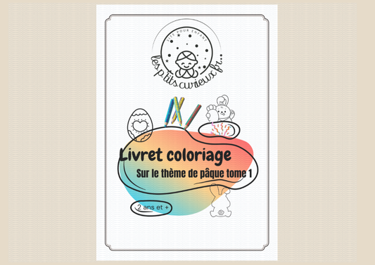 Livret de coloriage Pâques Dès 18 mois format A5
