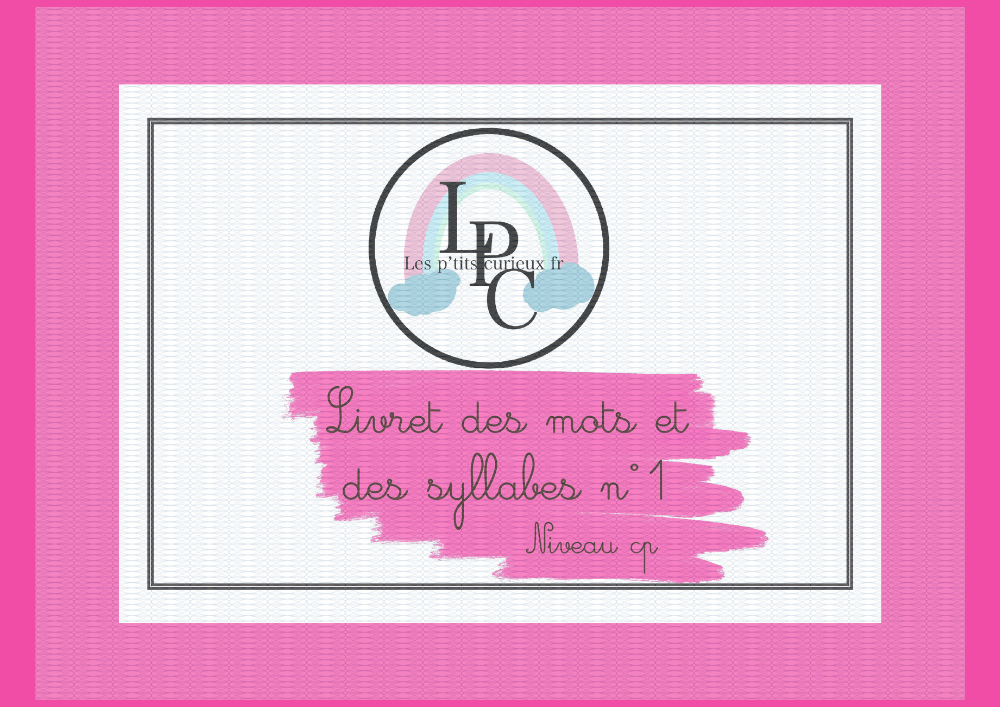 Livret des mots et des syllabes n°1