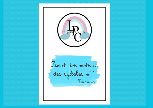 Livret des mots et des syllabes n°1