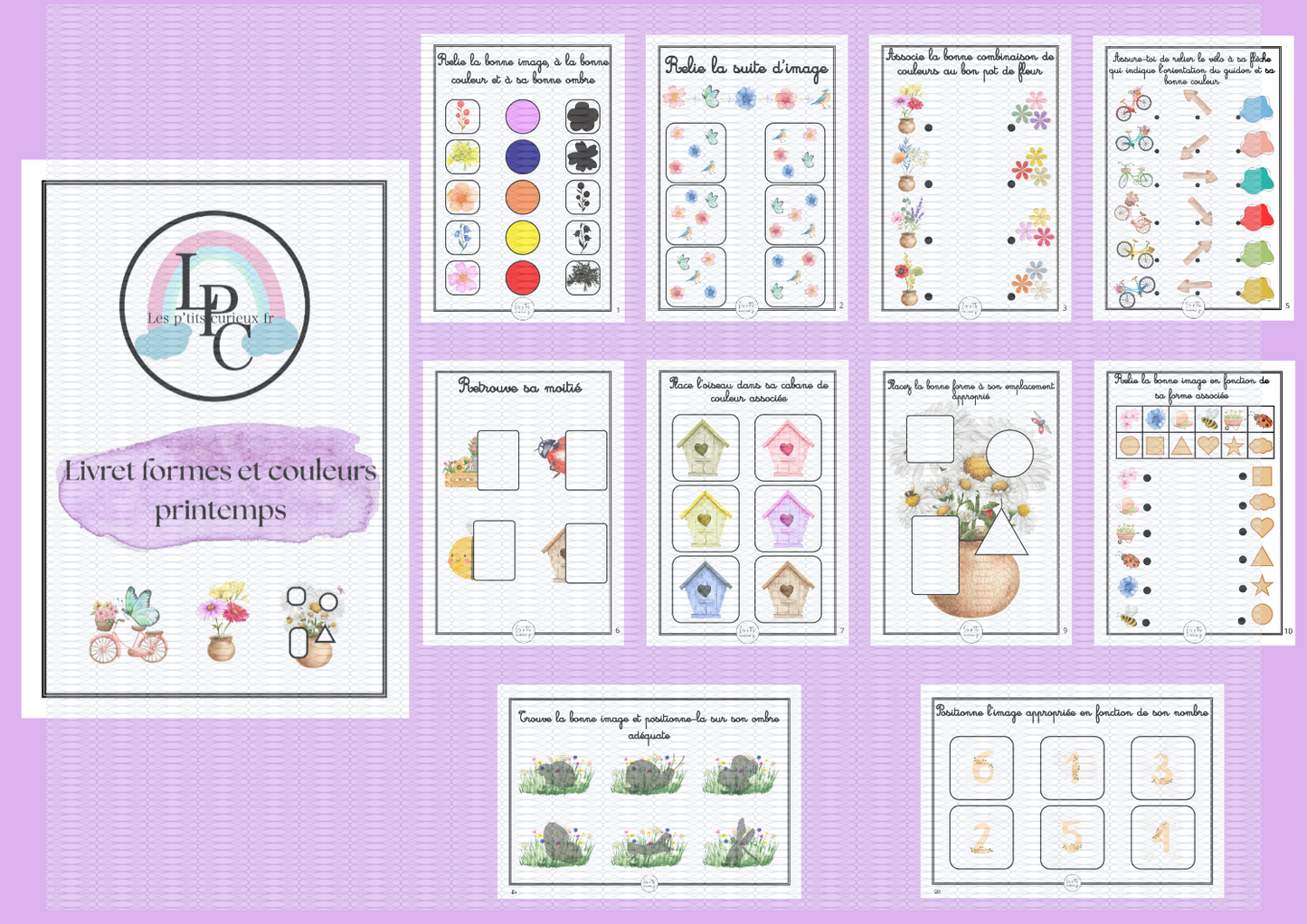 Livret formes et couleurs printemps