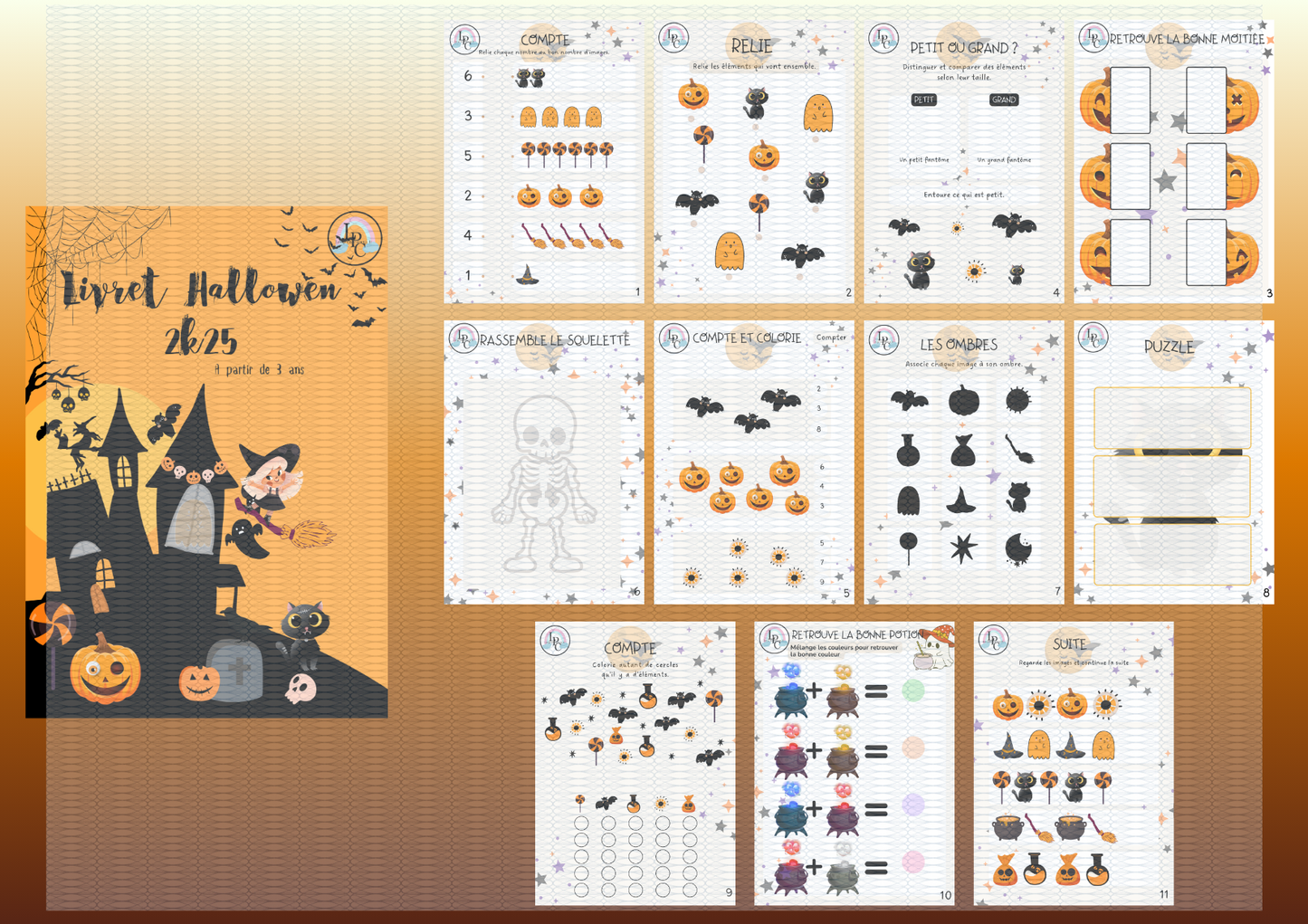 Livret Halloween 3 ans et plus
