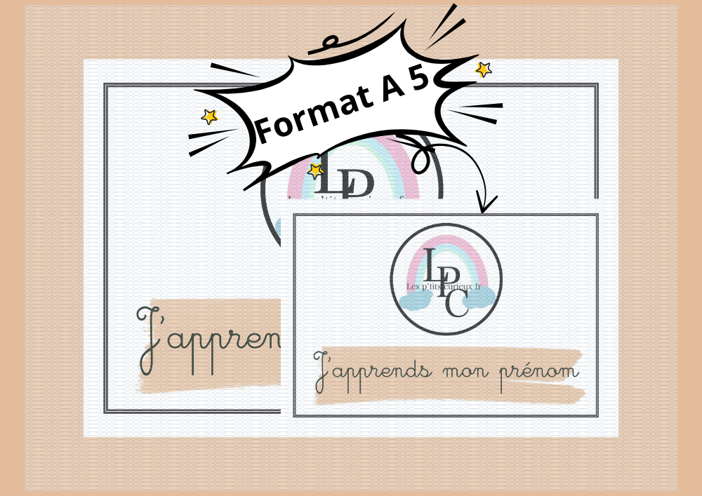 Livret j'apprends mon prénom