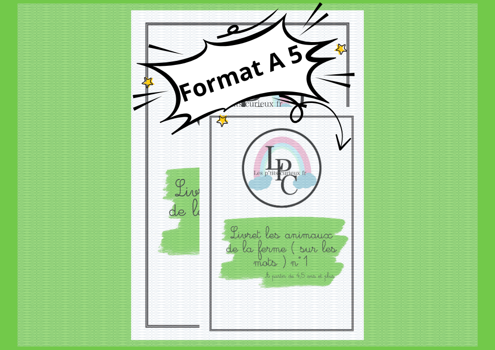 Livret les animaux de la ferme ( sur les mots ) n°1