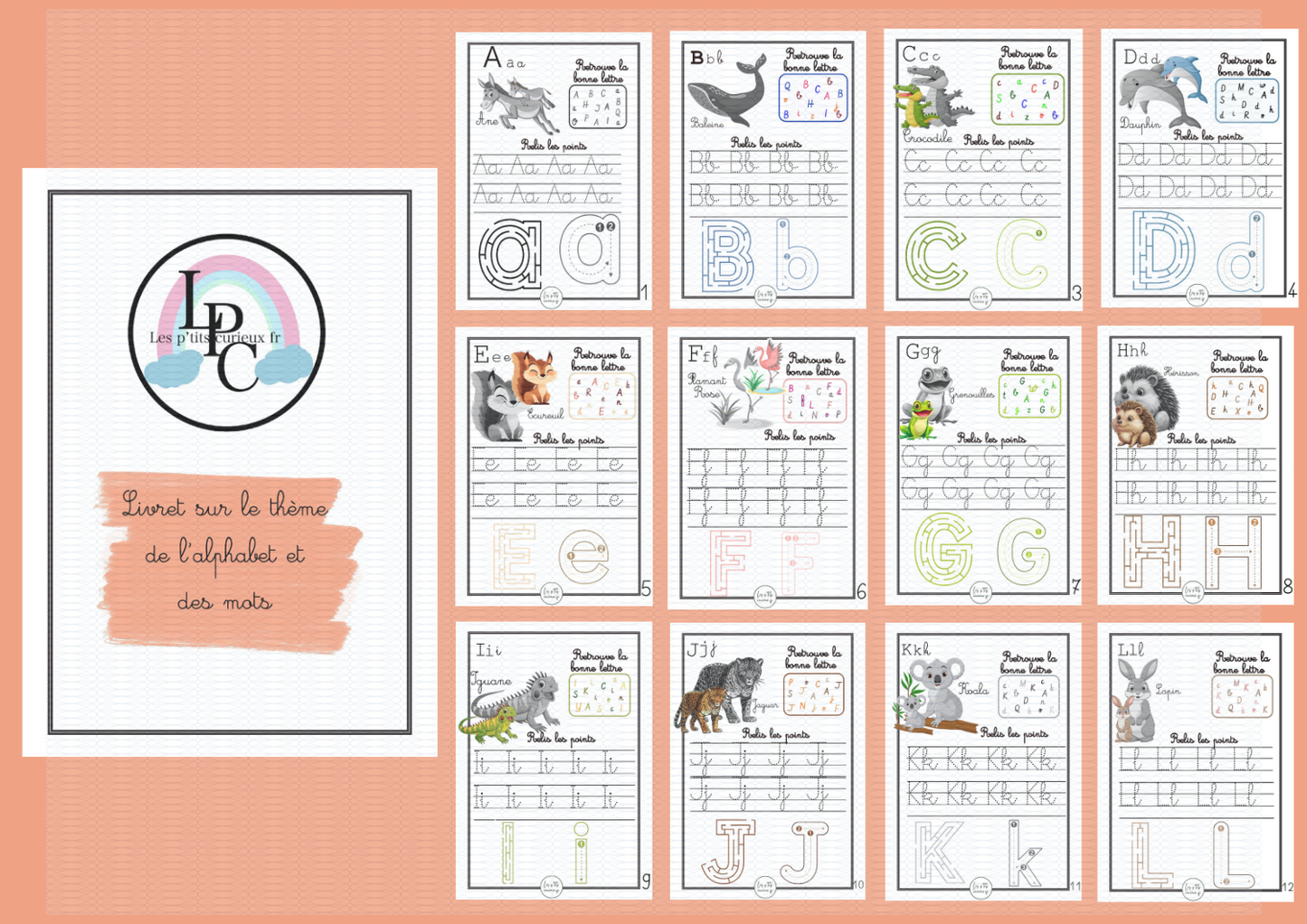 Livret sur le thème de l'alphabet