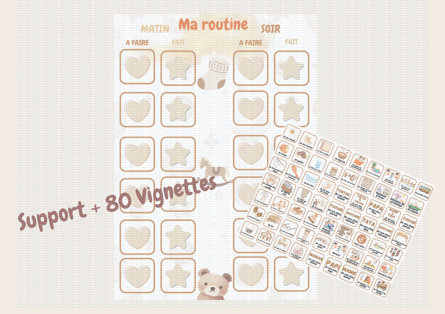 Routine de la semaine + 80 Vignettes
