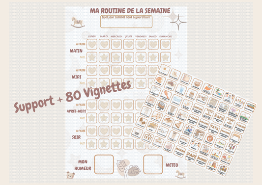 Routine de la semaine + 80 Vignettes