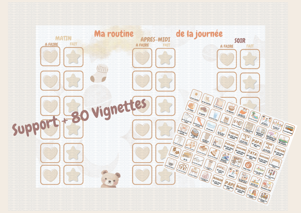 Routine de la semaine + 80 Vignettes