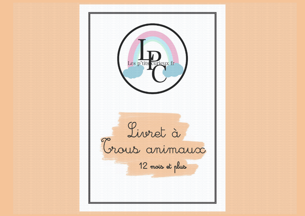 Livret à trou animaux