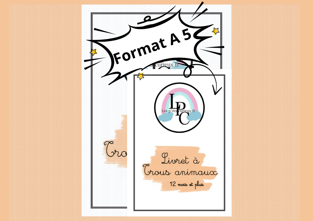 Livret à trou animaux