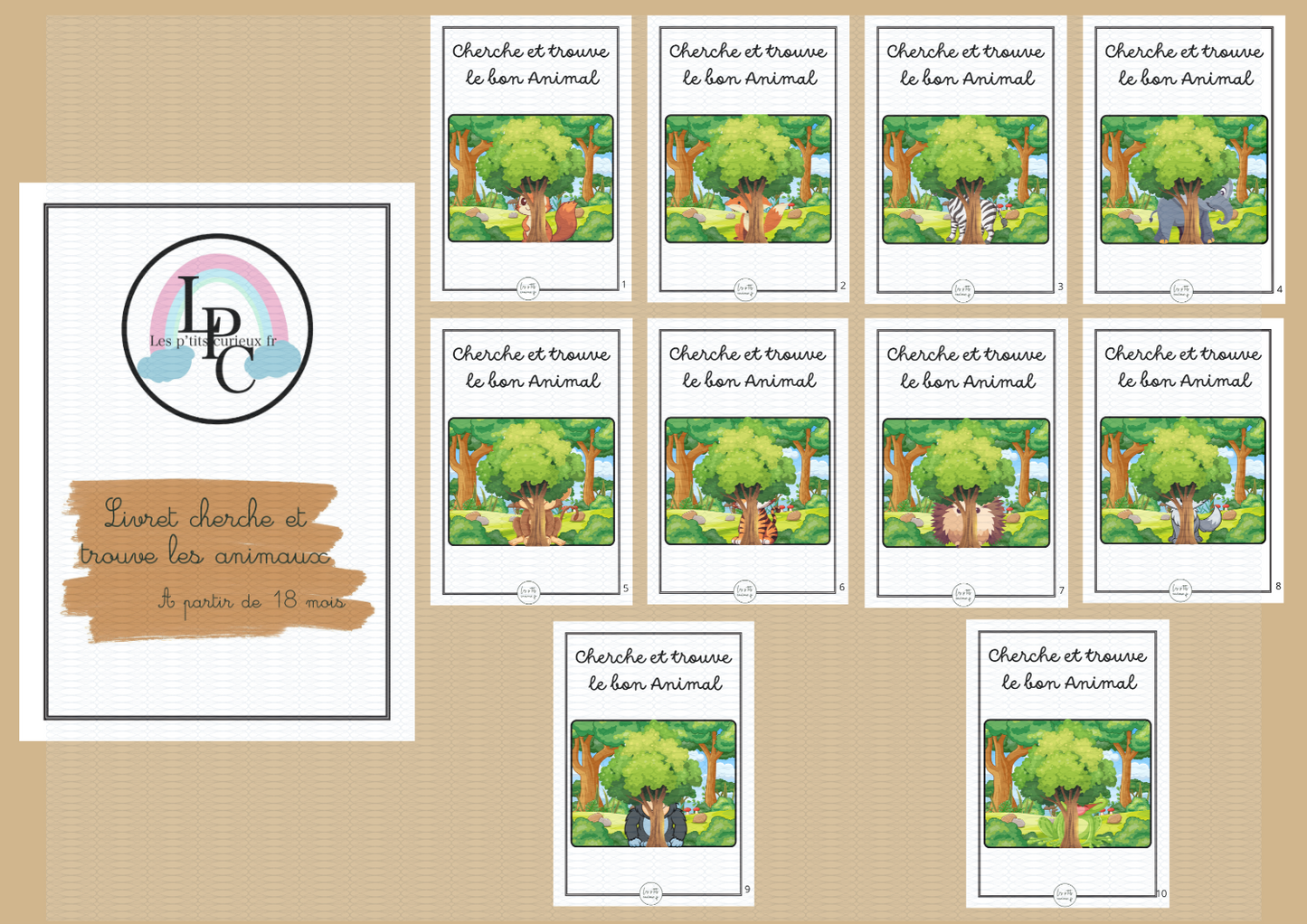 Livret cherche et trouve les animaux